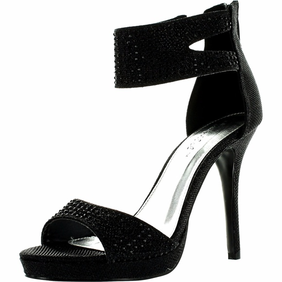 Bonnibel Shoes - Bonnibel Women's Glitter Stiletto Ankle Dress Shoe